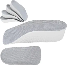 2 Pairs Highpads Orthopedic Height Insoles 1.4in/3.5cm, Heel Insert Pad for Men & Women, Increase 1.37in New 2025 Arch Support Insole Pads for Flat Feet, Men's Shoe High Pad (Grey)