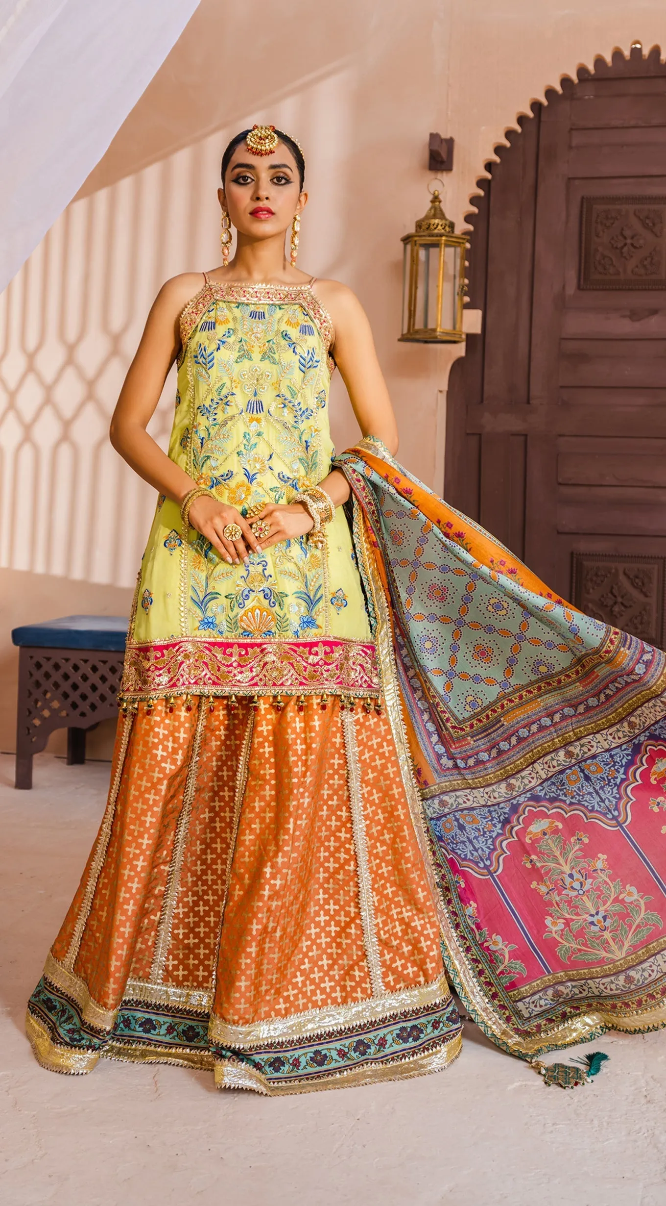 Anaya X Kamiar Rokni · Dhanak Mehndi Collection – SHAZMEEN