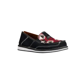 Ariat Women's Red Suede Aztec Print Cruiser Shoes
