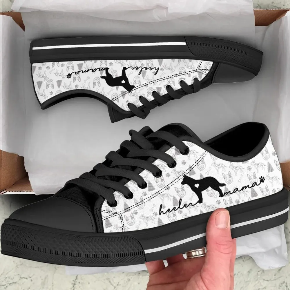 Australian Cattle Dog Low Top Shoes - Sneaker For Cat Walking - Cat Lovers Gifts For Him Or Her, Cat Canvas Shoes