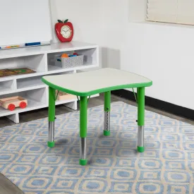 Green Preschool Activity Table YU-YCY-098-RECT-TBL-GREEN-GG