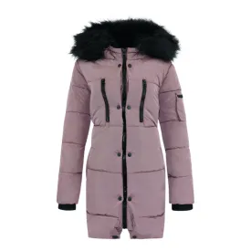 Jessica Simpson Long Puffer Jacket Dusty Pink S
