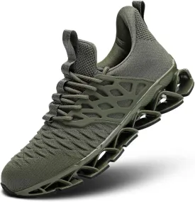 Mens Slip on Walking Shoes Running Blade Tennis Casual Fashion Sneakers Comfortable Non Slip Gym Athletic Sport Trainers