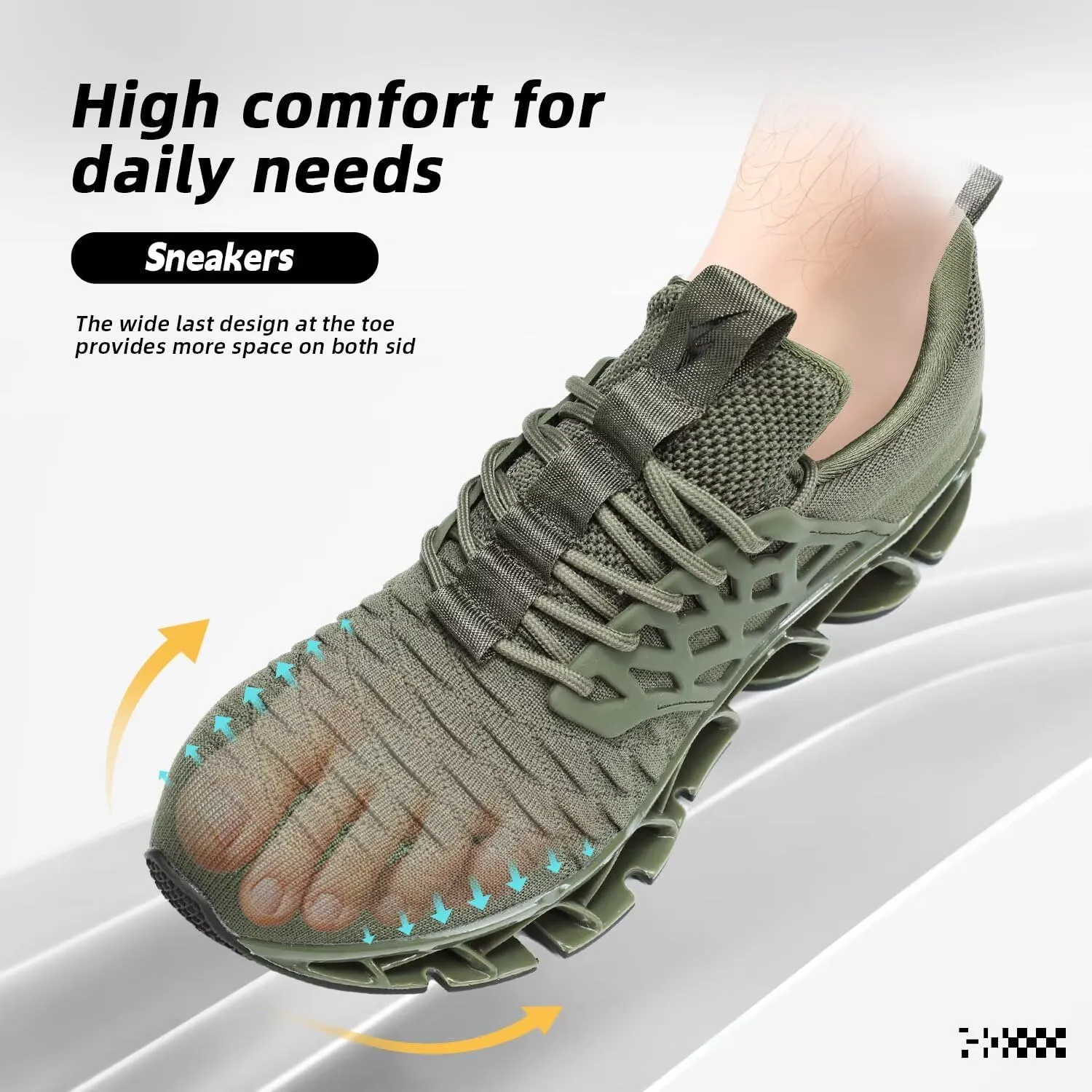 Mens Slip on Walking Shoes Running Blade Tennis Casual Fashion Sneakers Comfortable Non Slip Gym Athletic Sport Trainers
