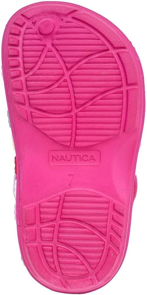 Nautica Kids Clog Sandals ?C Slip-On Lightweight Water Shoes with Adjustable Heel Strap ?C Comfortable EVA Slip-Resistant Clogs for Boys & Girls ?C Toddler & Youth Sizes
