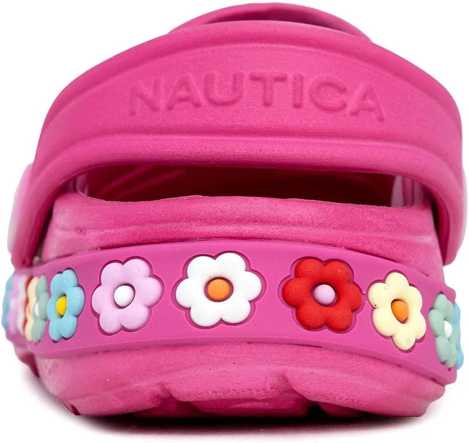 Nautica Kids Clog Sandals ?C Slip-On Lightweight Water Shoes with Adjustable Heel Strap ?C Comfortable EVA Slip-Resistant Clogs for Boys & Girls ?C Toddler & Youth Sizes