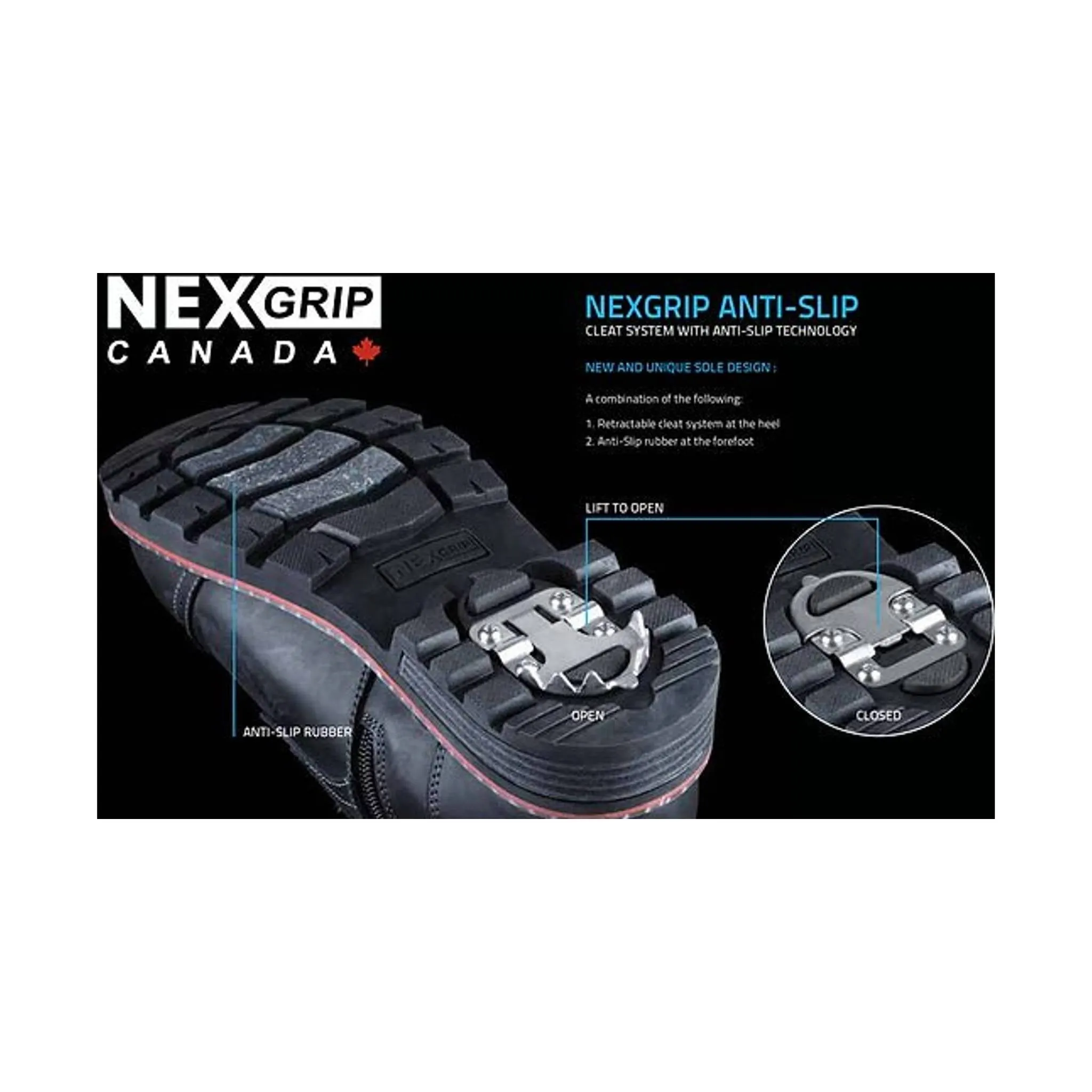 NEXGRIP Men's Ice Victor - Black Olive