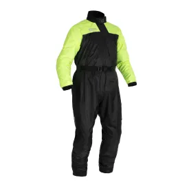 Oxford Rainseal Waterproof Motorcycle Oversuit Rain Black Fluo
