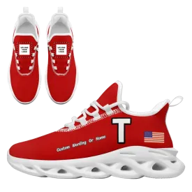 Personalized T Design Sneakers, Custom Comfortable Running Shoes, Casual Shoes