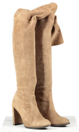 Stuart Weitzman Brown Highland Suede Over-the-knee Boots UK 4 EU 36👠
