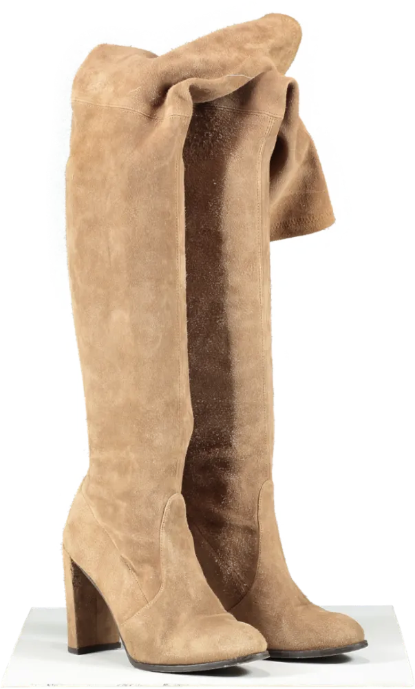 Stuart Weitzman Brown Highland Suede Over-the-knee Boots UK 4 EU 36👠