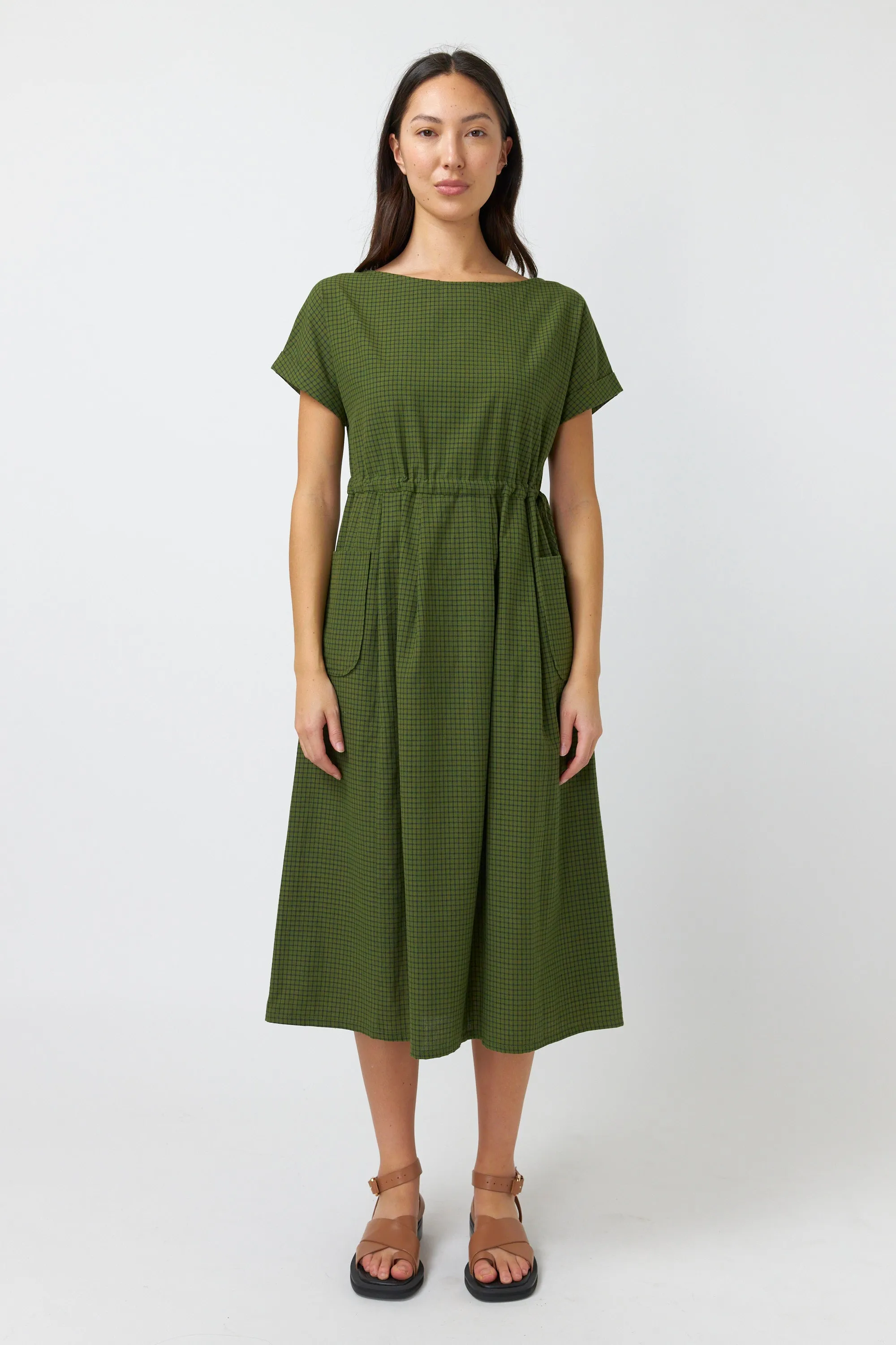 Sylvester Atlas Dress - Olive