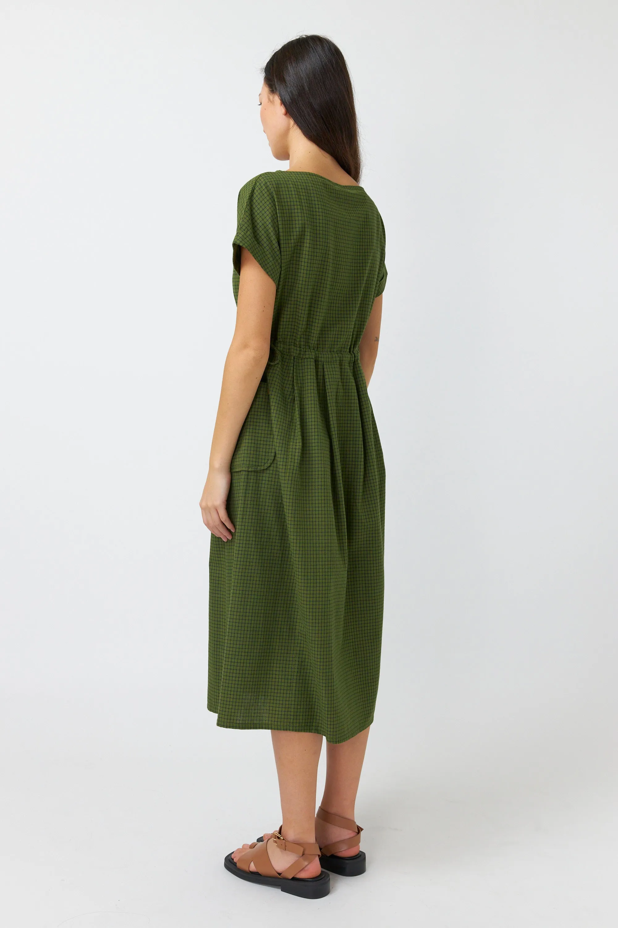Sylvester Atlas Dress - Olive