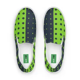 Vegan Green Women’s slip-on canvas shoes