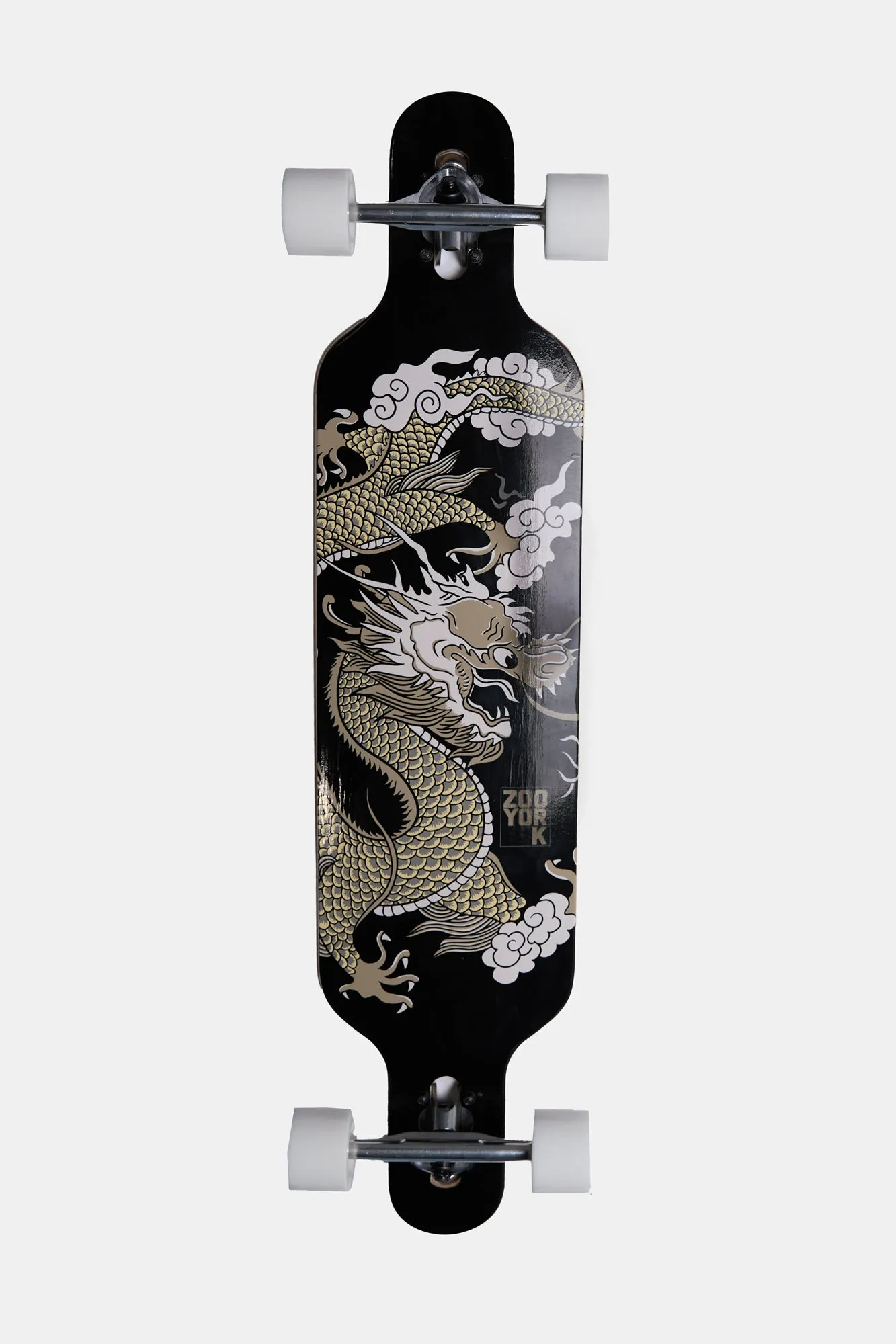 Zoo York Gold & White Dragon Longboard 40"